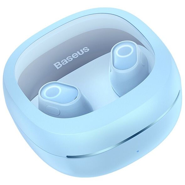 Baseus Bluetooth Headset V5.3 with Smart Display, TWS - Baseus WM02+ (NGTWW370303) - Blue 6932172628512 έως 12 άτοκες Δόσεις