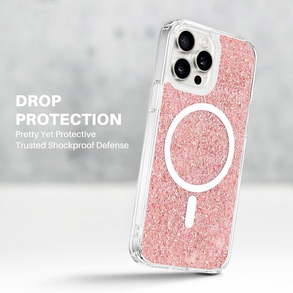 Techsuit Case for iPhone 16 Pro - Techsuit Sparkly Glitter - White 5949419205871 έως 12 άτοκες Δόσεις