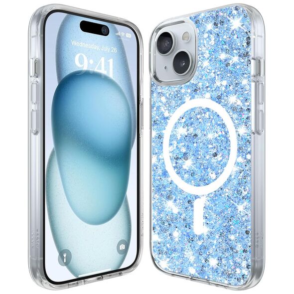 Techsuit Case for iPhone 16 - Techsuit Sparkly Glitter - Blue 5949419205956 έως 12 άτοκες Δόσεις