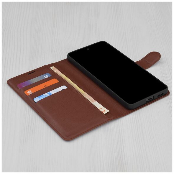 Techsuit Case for Honor X6b - Techsuit Leather Folio - Brown 5949419218413 έως 12 άτοκες Δόσεις