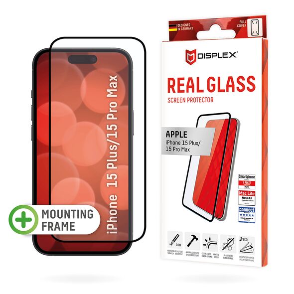 Displex Case for iPhone 16 Pro Max - Displex Real Glass Full Cover - Black 4028778123710 έως 12 άτοκες Δόσεις