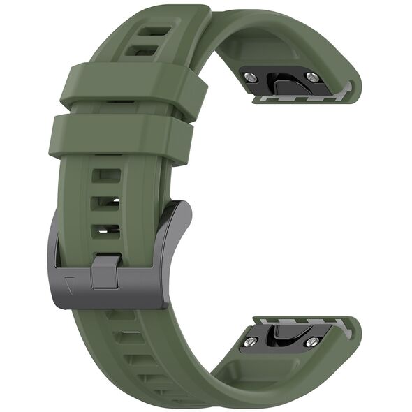 Techsuit Strap for Garmin Fenix 3/3 HR/5X/5X Plus/6X/6X Pro/7X/7X Pro Solar - Techsuit Watchband QuickFit 26mm (W060) - Dark Green 5949419220799 έως 12 άτοκες Δόσεις