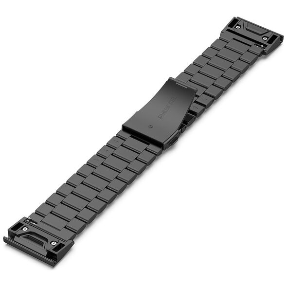 Techsuit Strap for Garmin Fenix 3/3 HR/5X/5X Plus/6X/6X Pro/7X/7X/7X Pro Solar - Techsuit Watchband QuickFit 26mm (W010) - Black 5949419219427 έως 12 άτοκες Δόσεις