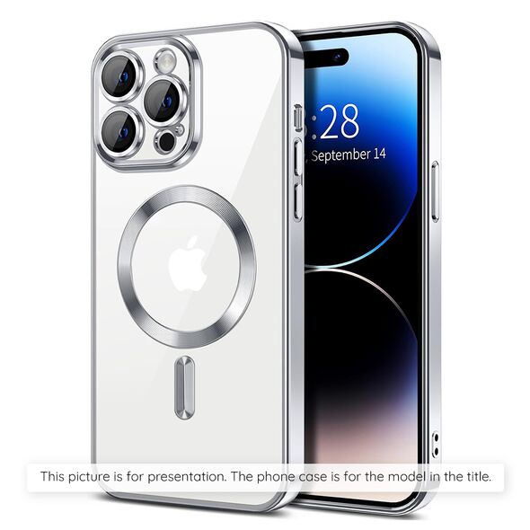 Techsuit Case for iPhone 16 - Techsuit Luxury Crystal MagSafe - Silver 5949419222236 έως 12 άτοκες Δόσεις