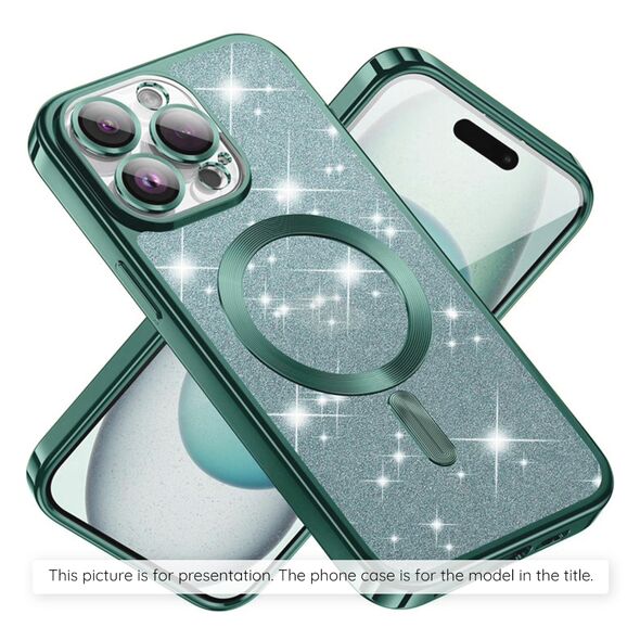 Techsuit Case for iPhone 16 - Techsuit Luxury Glitter MagSafe - Light Green 5949419221833 έως 12 άτοκες Δόσεις