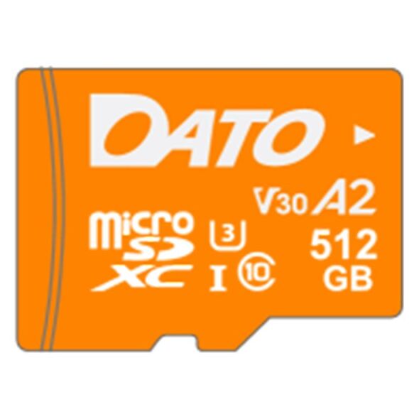 Dato Memory Card with Adapter, Micro SDXC, 512GB, U3, A2, V30 - Dato Advance (DTTF512GU3A2V30A) - Black 4711502862626 έως 12 άτοκες Δόσεις