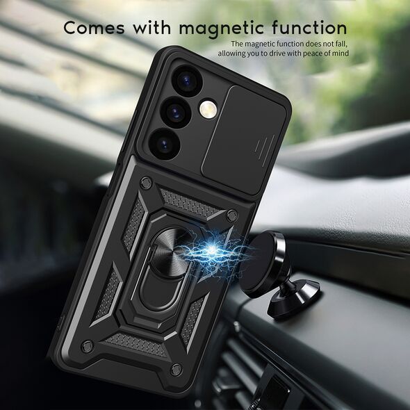 Θήκη Ring Armor CamPro Sonique για Xiaomi Redmi Note 8 Pro Μαύρο 5210312006828