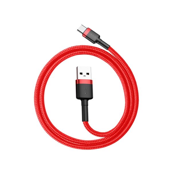 Baseus Baseus - Data Cable Cafule (CATKLF-A09) - USB to Type-C, 3A, 0.5m - Red 6953156278165 έως 12 άτοκες Δόσεις