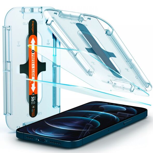 TEMPERED GLASS Spigen GLAS.TR &quot;EZ FIT&quot; 2-PACK IPHONE 12 PRO MAX 8809710757035