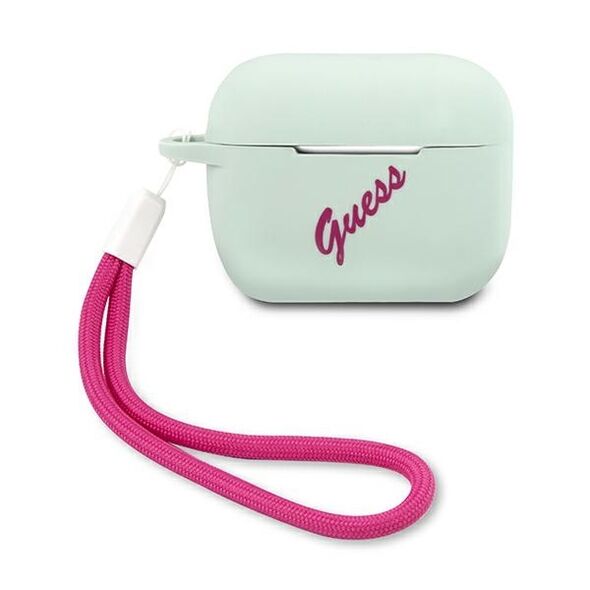 Guess GUACAPLSVSBF AirPods Pro cover blue fuchsia/blue fuschia Silicone Vintage 3700740495483