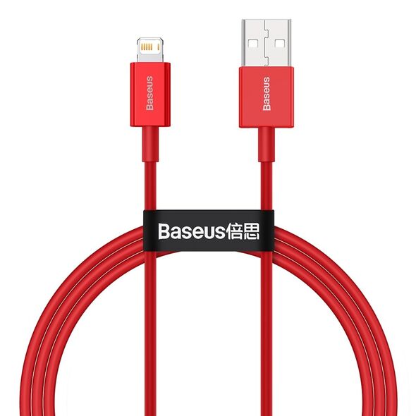 Baseus Superior USB - Lightning cable 2.4 A 1 m red (CALYS-A09) 6953156205437