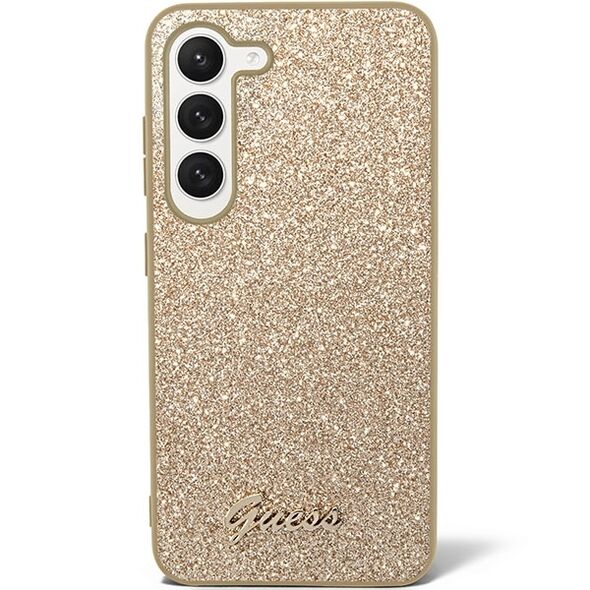 Guess GUHCS23SHGGSHD S23 S911 gold/gold hard case Glitter Script 3666339114787