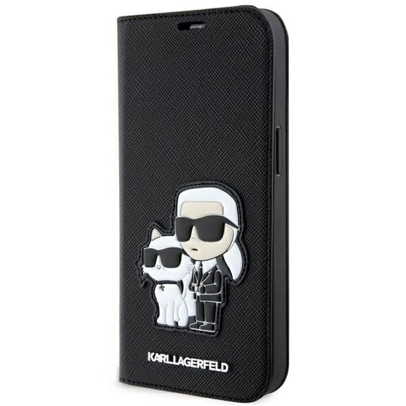 Karl Lagerfeld KLBKP14SSANKCPK iPhone 14 6.1&quot; bookcase black/black Saffiano Karl &amp; Choupette 3666339122782