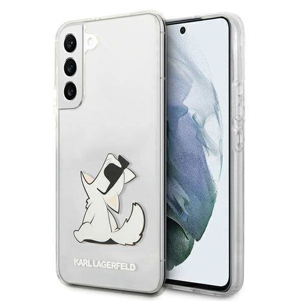 Original Case SAMSUNG GALAXY S22+ PLUS Karl Lagerfeld Hardcase Choupette Eat (KLHCS22MCFNRC) transparent 3666339045753