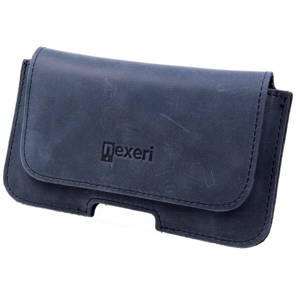 Leather Holster Smooth belt holster Nexeri SAMSUNG GALAXY S20 Ultra / S21 Ultra / A13 4G / A13 5G / M13 navy blue 5904161139195