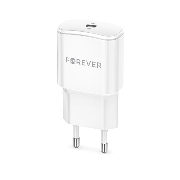 Forever TC-01-20C PD QC charger 1x USB-C 20W white 5900495885968