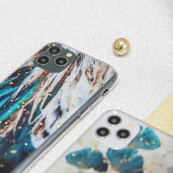 Gold Glam case for Samsung Galaxy A50 / A30 / A50s / A30s feathers 5900495983138