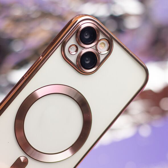 Color Chrome Mag case for iPhone 13 6,1&quot; rose gold 5900495070784