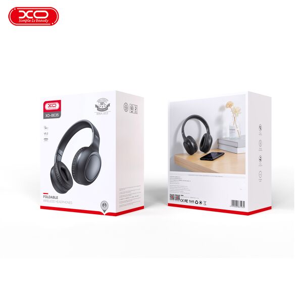 XO Bluetooth headphones BE35 black 6920680831234