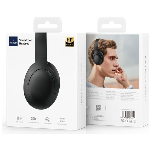 WIWU Bluetooth headphones TD-02 black 6976195094626