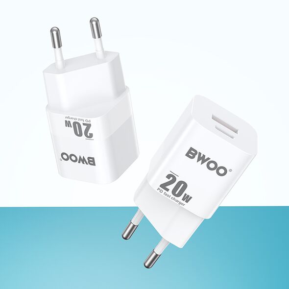 BWOO 20W mini wall charger CDA156 USB-C, USB-A 6933654811873