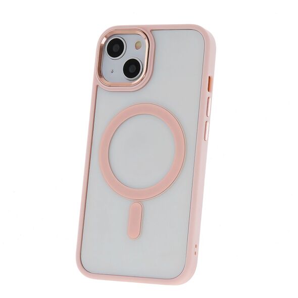 Satin Clear Mag case for iPhone 16 6,1&quot; pink 5907457788879