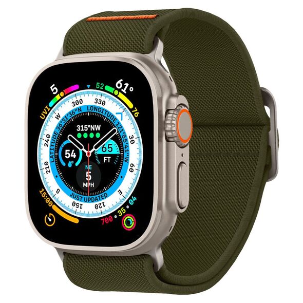 Spigen Curea pentru Apple Watch 1/2/3/4/5/6/7/8/9/SE/SE 2/Ultra/Ultra 2 (42/44/45/49mm) - Spigen Fit Lite Ultra - Khaki 8809896743389 έως 12 άτοκες Δόσεις