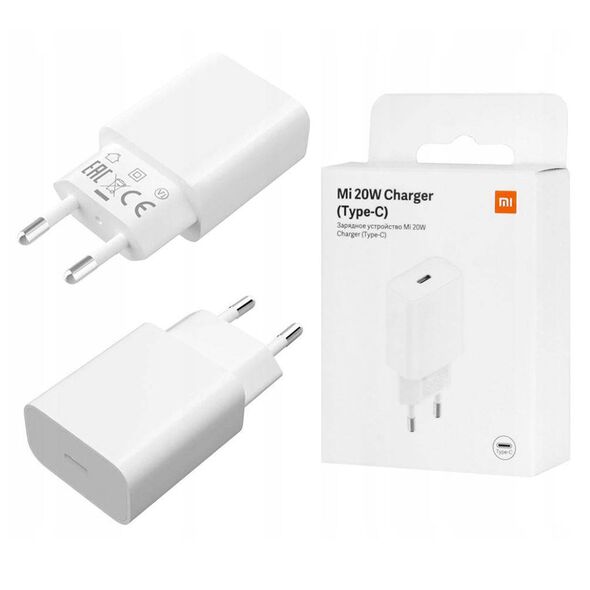 Xiaomi Incarcator priza USB-C, 3A, 20W - Xiaomi (AD201EU) - White (Blister Packing) 6934177733673 έως 12 άτοκες Δόσεις