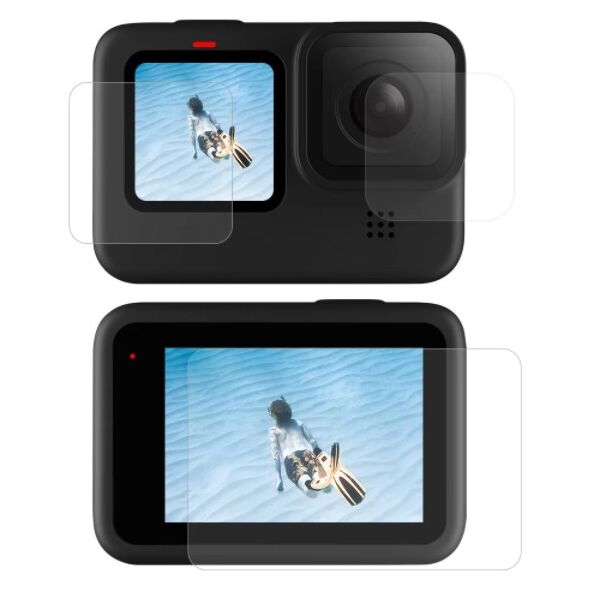 Telesin Screen and lens tempered glass for GoPro Hero 9 / Hero 10 (GP-FLM-901) 6972860171357