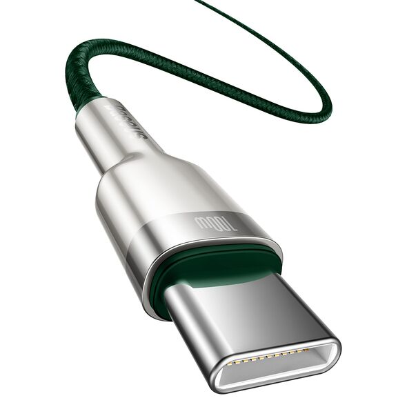 Baseus cable Cafule Metal PD USB-C - USB-C 2,0 m green 100W 6953156202399