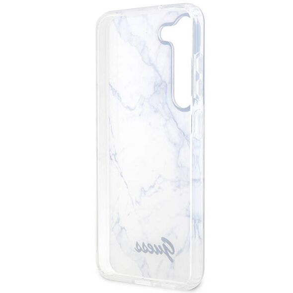 Guess case for Samsung Galaxy S23 Ultra GUHCS23LPCUMAH white HC PU/TPU Marble 3666339117429