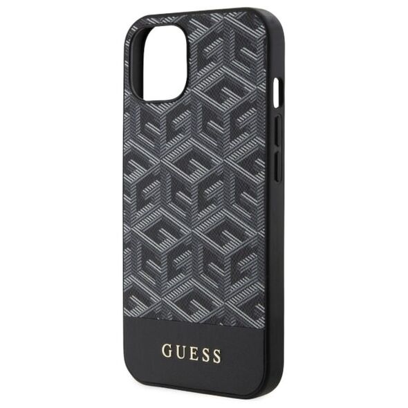 Guess case for iPhone 14 6,1&quot; GUHMP14SHGCFSEK black hard case GCube Stripes MagSafe 3666339112424