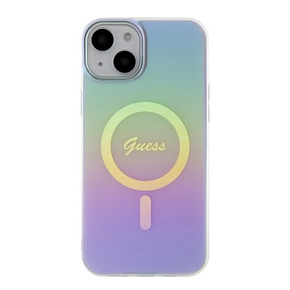 Guess case for iPhone 15 Plus 6,7&quot; GUHMP15MHITSU purple HC IML MAGSAFE IRIDESCENT 3666339154790