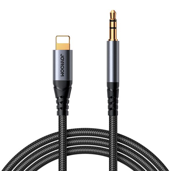 Joyroom Audio Transfer Series SY-A06 mini jack 3.5 mm / Lightning cable 1.2 m - black 6956116773762