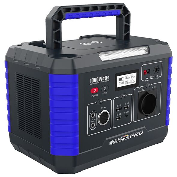 Bormann pro Bbc5030 Bormann pro Bbc5030 Power Station 1000w,999wh/45000mah,12v/24v, Ac,dc,type-C,usb-A,li-ion 071587 έως 12 Άτοκες Δόσεις