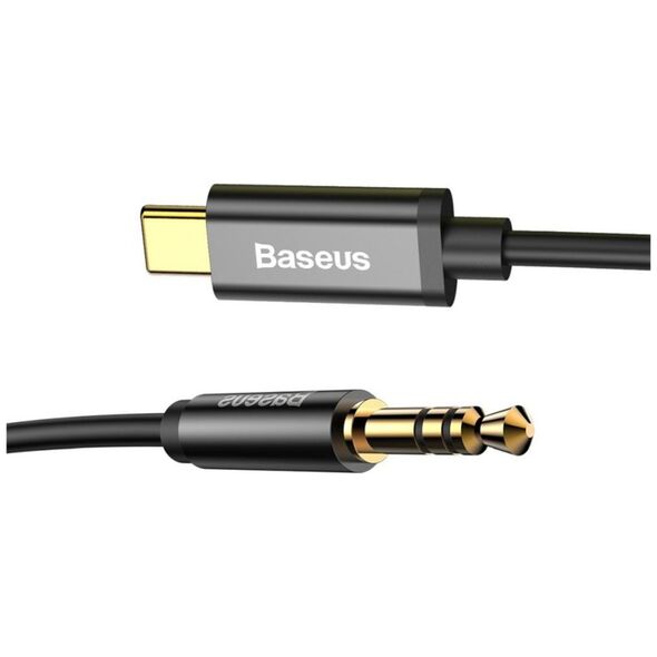 Baseus Baseus - Audio Cable Adapter M01 (CAM01-01) - USB-C to Jack 3.5mm, Digital Audio Transmission, Gold-plated Plug, 1.2m - Black 6953156262553 έως 12 άτοκες Δόσεις