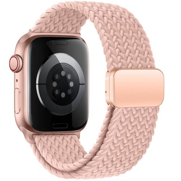 Strap for APPLE WATCH 3 / 4 / 5 / 6 / 7 / 8 / 9 / SE (38 / 40 / 41 MM) Tech-Protect Nylonmag Dusty pink 5906302312856