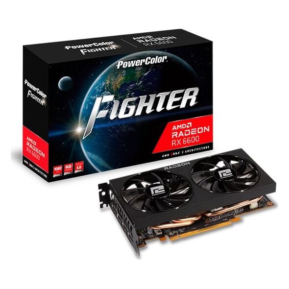 Graphical card Power Color Radeon RX 6600 Fighter 8GB GDDR6 (AXRX 6600 8GBD6-3DH)