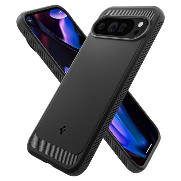 Spigen Case for Google Pixel 9 Pro XL - Spigen Rugged Armor - Black 8809971226585 έως 12 άτοκες Δόσεις