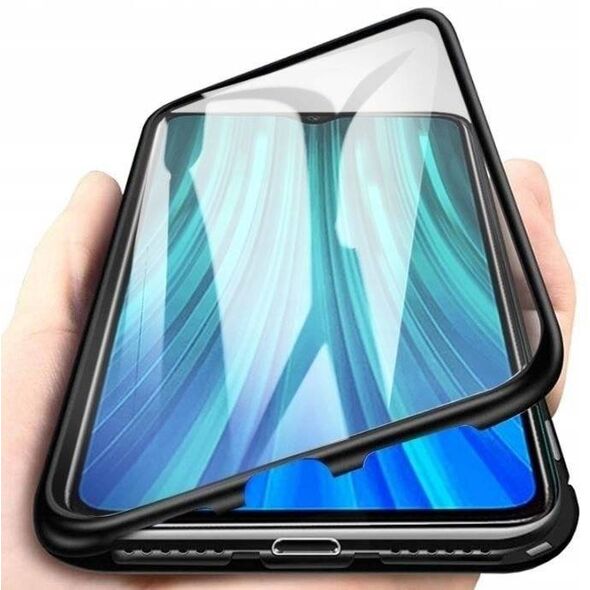 Case SAMSUNG GALAXY A54 5G Double Magnetic 360° Aluminum and Tempered Glass black 5904161136859