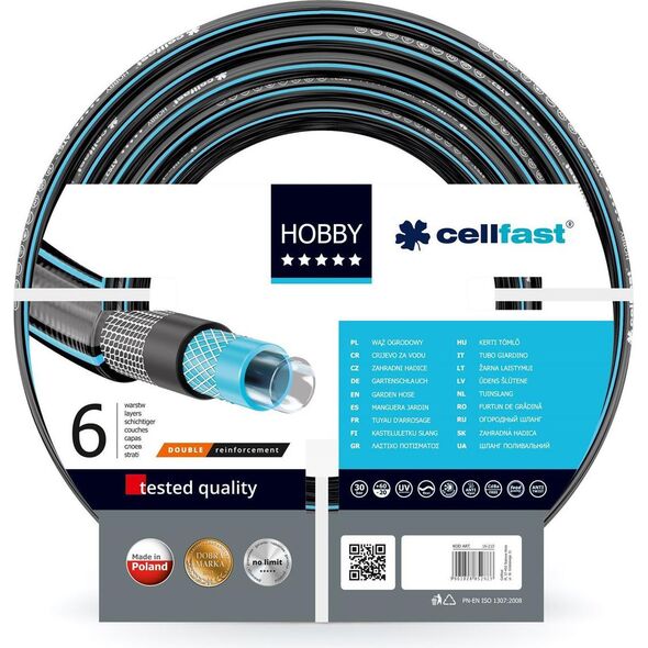 Cellfast Wąż ogrodowy Hobby 1/2" 6 warstw 60m (16-295)