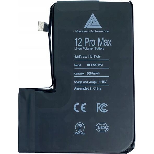 BATERIA DO IPHONE 12 PRO MAX CRACKED BMS 3687mAh