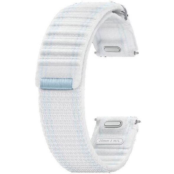 Orginal Strap for SAMSUNG GALAXY WATCH 4 / 5 / 6 / 7 Fabric Band 22mm white & blue 8806095625324