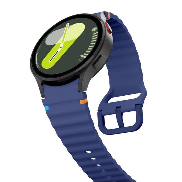 Strap for SAMSUNG GALAXY WATCH 4 / 5 / 5 PRO / 6 / 7 / FE Tech-Protect Silicone Sport navy blue 5906302313433