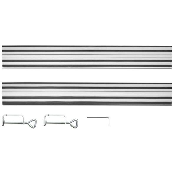 Graphite Szyny prowadzące 2 x 700 mm, łącznik, 2 zaciski (58G023-732)