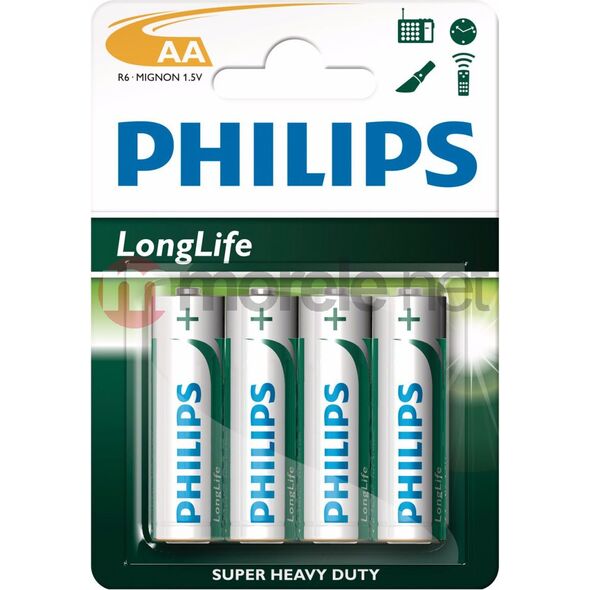 Philips Bateria LongLife AA / R6 4 szt.