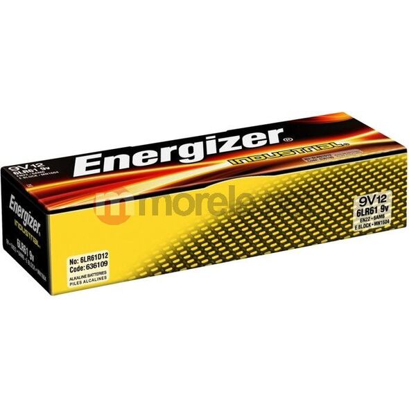 Energizer Bateria Industrial 9V Block 12 szt.