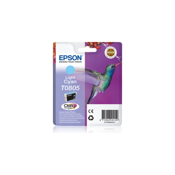 Tusz Epson Wkład atramentowy T0805 light cyan (C13T08054011)