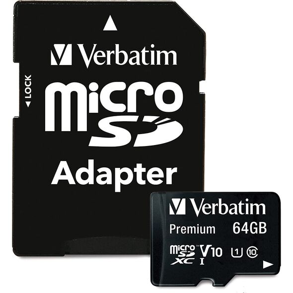 Karta Verbatim Premium MicroSDHC 64 GB Class 10 UHS-I/U1  (44084)