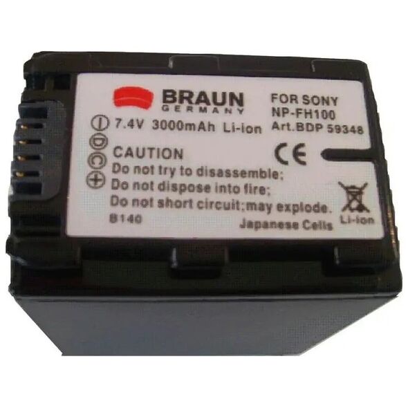 Akumulator Braun Phototechnik BRAUN akumulator - SONY NP-FH90,100 - 2191050324